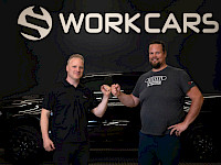 Kuvassa  Work Cars yrittäjät Mikael Mäkinen ja Tero Tarvainen.