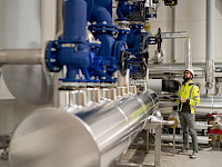 Jäteveden LTO-laitteisto teollisuuskohteessa.