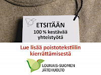 Etsimme suomalaisia yrityksiä mukaan rakentamaan poistotekstiilin kiertotaloutta!