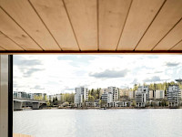 Jyväskylän satamaan noussut saunaravintola Sataman Viilu avasi ovensa