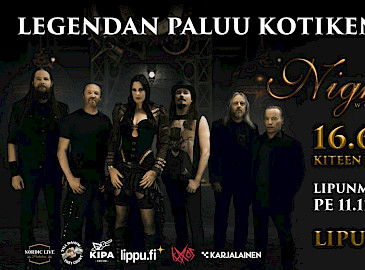 Nightwish konsertoi kotikaupungissaan Kiteellä ensi kesänä – tavoitteena Rantakentän yleisöennätys