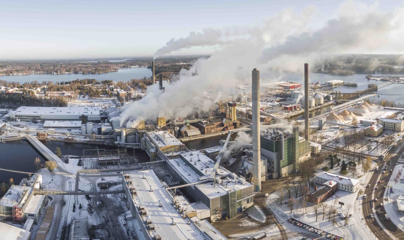Stora Enson Varkauden tehtaat.