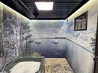 Suuri osa Utulakodit Oy:n toimittamista kylpyhuoneiden kuvaseinistä on asiakkaiden omista maisemakuvista.