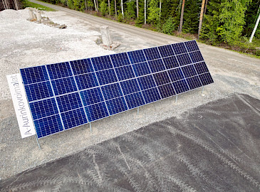 Uutena tuote- ja palvelukonseptina on aurinkopaneelikenttien maa-asennukset.