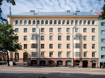 Helsinkiläisen Asunto Oy Euran julkisivuremontti voitti Julkisivuremontti 2023 -palkinnon.
