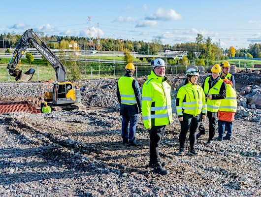 Vehkalan aseman viereen on rakentumassa uudenaikaisia ja muunneltavia oppimisympäristöjä. Kuva: Vantaan kaupunki / Sercan Alkan