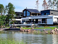 Asuntomessuilla Loviisassa kaikista kodeista oli merinäköala. Yleisön suosikiksi nousi Villa Havet. Kuva: Sirpa Mikkolainen