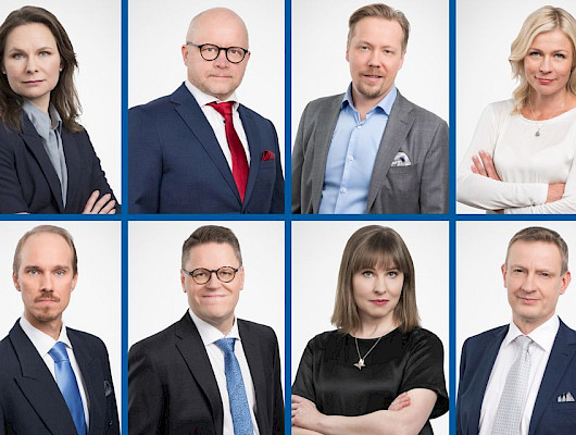 Pelastuspaketti-muistion ovat laatineet Etlan ennustepäällikkö Päivi Puonti (vas.ylärivi), toimitusjohtaja Aki Kangasharju, tutkimusjohtajat Tero Kuusi ja Heli Koski, tutkimuspäällikkö Olli Ropponen (vas.alarivi), tutkimusneuvonantaja Petri Rouvinen, Elinkeinoelämän valtuuskunnan (EVA) johtava veroasiantuntija Emmiliina Kujanpää sekä Etlan tutkimusjohtaja Jyrki Ali-Yrkkö.