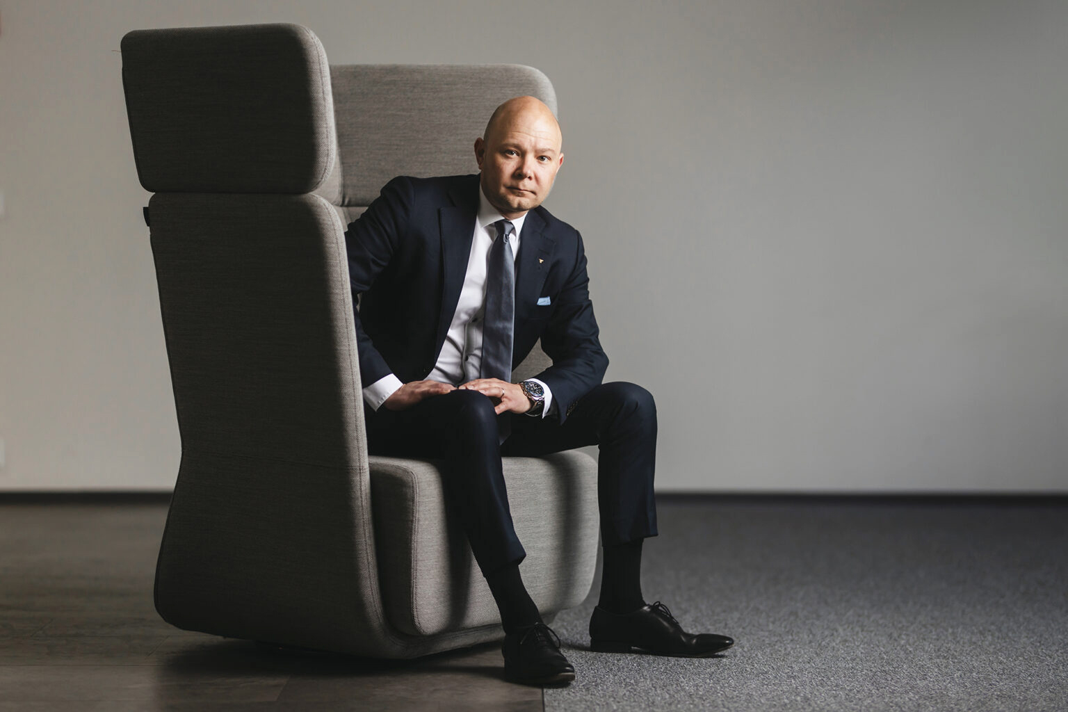 Suomen Yrittäjien puheenjohtaja Petri Salminen. Kuva: Jetro Stavén.