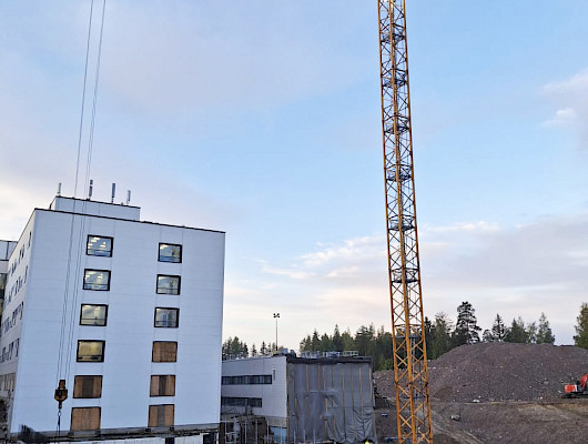Kuva: Lujatalo RV8, työmaakuvia