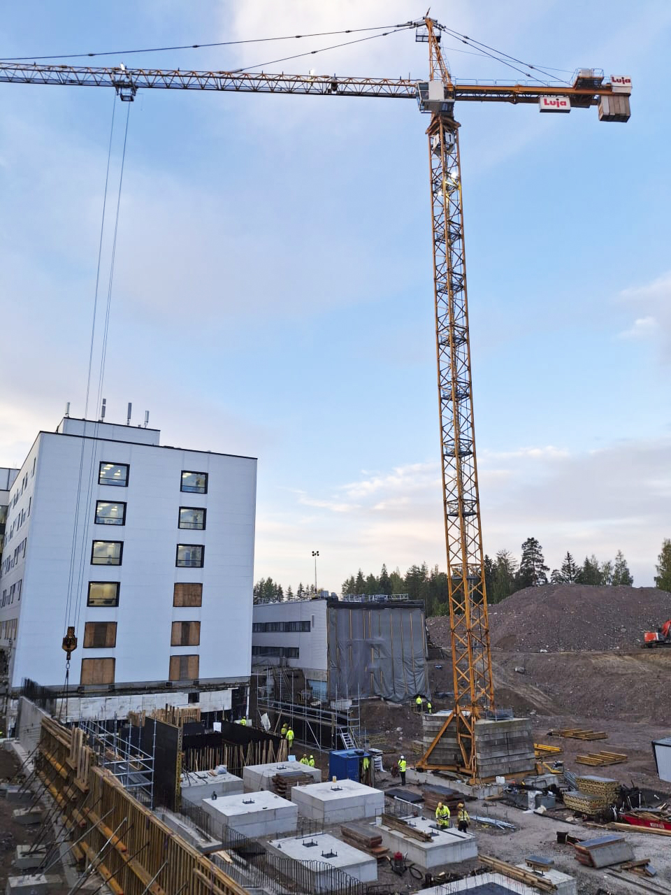 Kuva: Lujatalo RV8, työmaakuvia