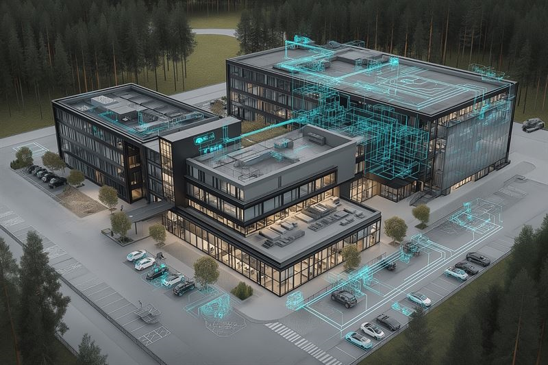 Tulevaisuus näyttää, millaisia mahdollisuuksia tekoälyn hyödyntäminen tuo rakennusautomaatiojärjestelmien ohjaukseen. Tekoälyn kehitys on ottanut isoja harppauksia monella osa-alueella lyhyessä ajassa. Esimerkiksi kuvien luominen tekoälyllä on jo pitkälle kehittynyttä, kuten yllä oleva kuva osoittaa.