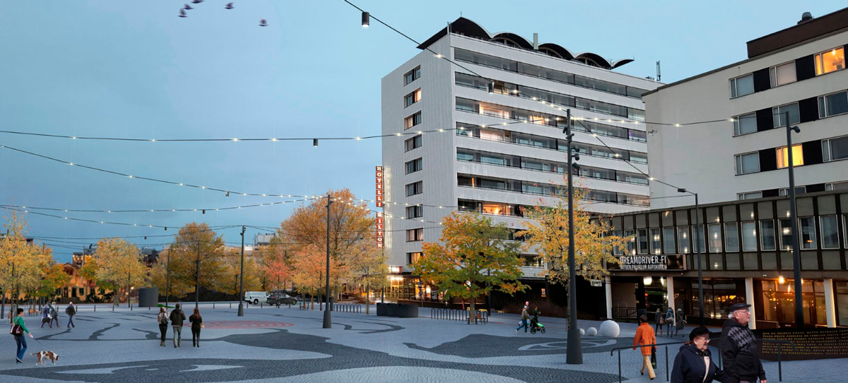 Jyväskylän Asema-aukio ehostuu