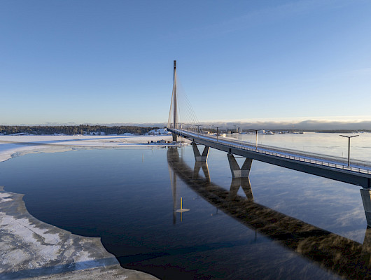 Kruunuvuorensilta tammikuussa 2026. Kuva: Jarno Haanpuro