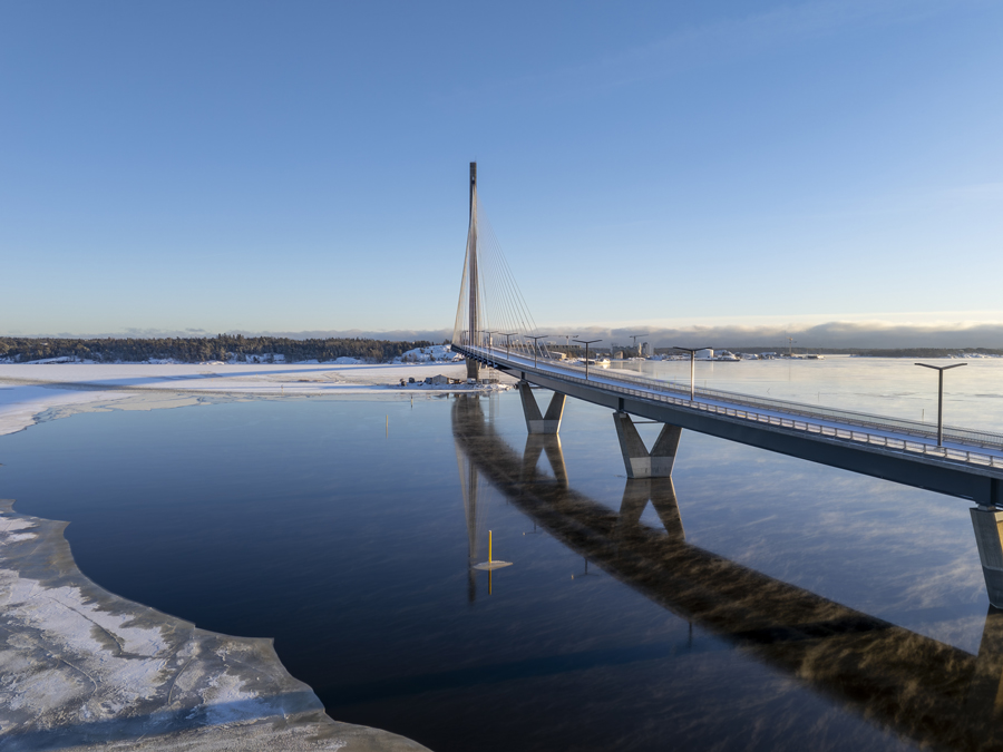 Kruunuvuorensilta tammikuussa 2026. Kuva: Jarno Haanpuro