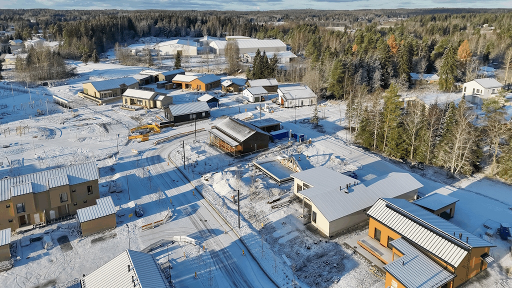 Kuvassa lentokuvaa Saikan asuinalueelta. Kuvaaja: Kuvauspalvelu Salopino Oy.