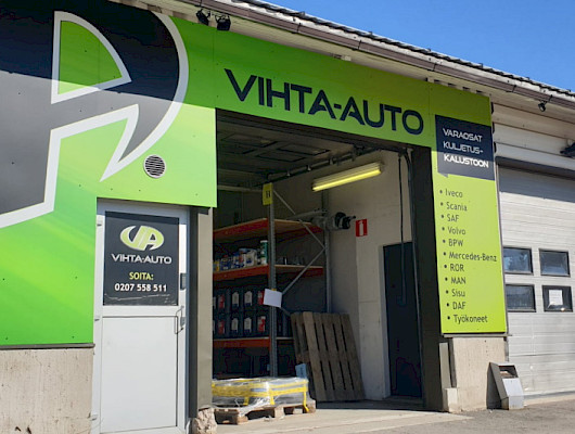 Raskaan kaluston varaosat Vihta-auton Mikkelin toimipisteestä