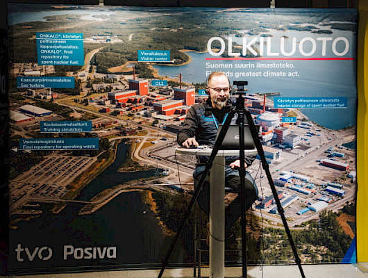 Olkiluoto-esittely järjestetään ryhmille Teamsin avulla.
