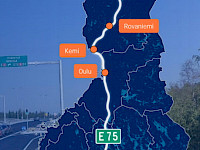 Valtatie 4 eli Nelostie vie Helsingistä Lahden, Jyväskylän, Oulun ja Rovaniemen kautta Utsjoelle. Kuva: WSP Finland