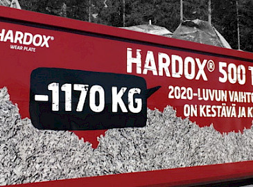 Hardox® 500 Tuf – kevyt, kestävä ja ympäristöystävällinen