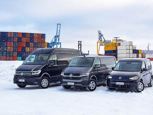 Laaja Volkswagenin hyötyautomallisto kaikkiin tarpeisiin
