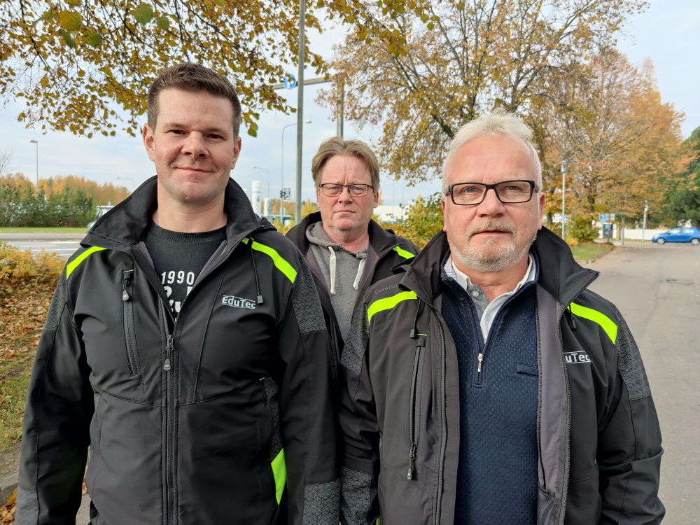 EduTec Oy:n Harri Kilpeläinen, Kari Heiskanen ja Jari Makkonen ovat teknisten alojen ammatillisen koulutuksen asiantuntijoita.